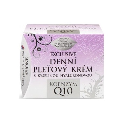 BC Bione Cosmetics Exclusive + Q10 denní pleťový krém s kyselinou hyaluronovou 51 ml