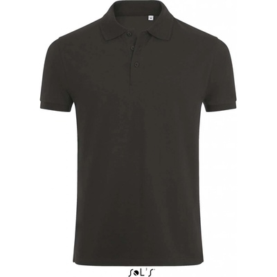 Pánská polokošile s elastanem PHOENIX dřevěné uhlí šedý melír