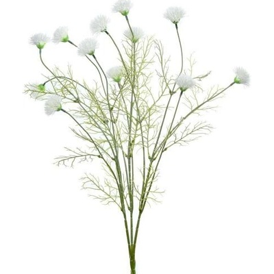 Umelá vetvička bodliak 57 cm biely