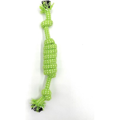 Surtep Animals Hračka pro psa bavlněný válec dva knoty Oranžová 26 cm 36 g