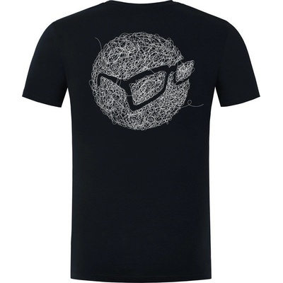 Korda Tričko Birdsnest Tee Dark Black