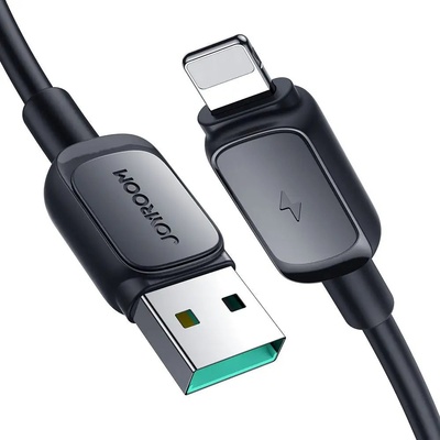 JOYROOM Кабел Joyroom S-AL012A14, USB към Lightning, 2.4A, 1.2m, черен (S-AL012A14 1.2m-Blac)