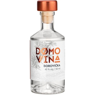 DOMOVINA Borovička 45% 0,05 l (čistá fľaša)