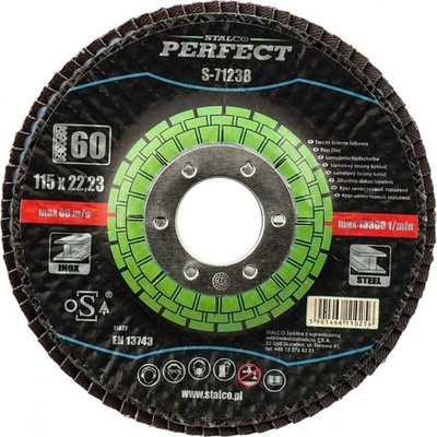 Stalco Kotúč brúsný listkový 125 x 22, 23 mm G60 S-71250