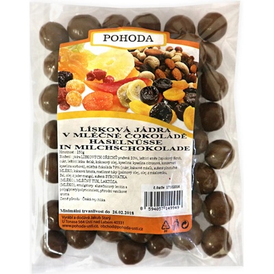 Velkoobchod Pohoda Lísková jádra v mléčné čokoládě250 g