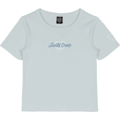 Santa Cruz Дамска тениска Santa Cruz Women's Love Script Front T-Shirt - Mist - размер 12 (UK) (916-5115-0114)
