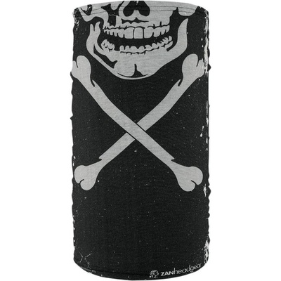 Motley tube LINED Skull X black Gray TF227