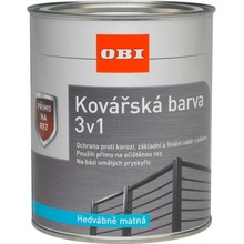 OBI Kovářská barva matná stříbrná 375 ml