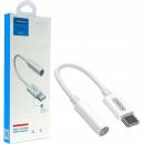 Joyroom adaptér 3.5 mm jack / USB-C biely SH-C1