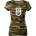 DRAGOWA дамска тениска Army Girl, камуфлаж, 150г/м2 (4074)