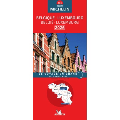 Michelin mapa Belgium, Luxembourg (Belgie, Lucembursko) 1:350 t.