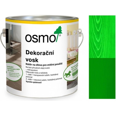 Osmo 3131 Dekorační vosk intenzivní 0,375 l Zelený – Zbozi.Blesk.cz