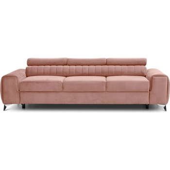 Eltap Розов кадифен разтегателен диван 261 cm Laurence - ELTAP (SO-LAU-24NU)