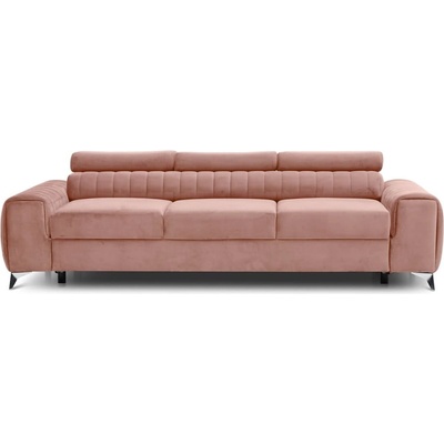 Eltap Розов кадифен разтегателен диван 261 cm Laurence - ELTAP (SO-LAU-24NU)