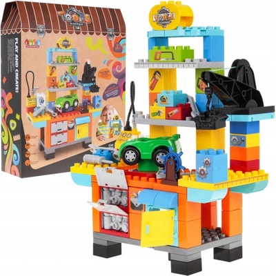 JDLT Detský Stolík s Náradím 92ks + auto