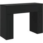 vidaXL Масичка за кафе Черно 102 x 35 x 75 см Инженерна дървесина (899928)