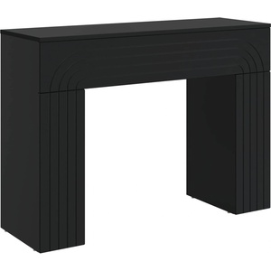 vidaXL Масичка за кафе Черно 102 x 35 x 75 см Инженерна дървесина (899928)