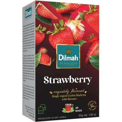 Dilmah Černý čaj Jahoda nálevové sáčky 20 x 1,5 g