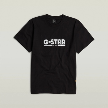 Image 1 of G Star Тениска G Star Line Script Loose T Shirt - Dk Black