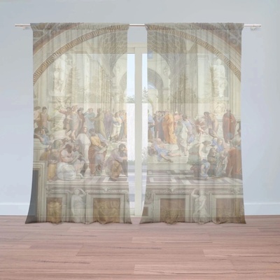 Sablio Záclony Athénská škola - Raffael Santi: 2ks 150x250cm