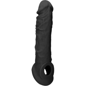 Shots Toys Пенис удължител от кибер кожа Realrock 8'' черен