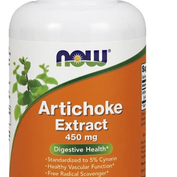 NOW НАУ ФУДС АРТИШОК КАПС. 450 МГ. *90 / now artichoke extract 450 mg, 90 veg. caps