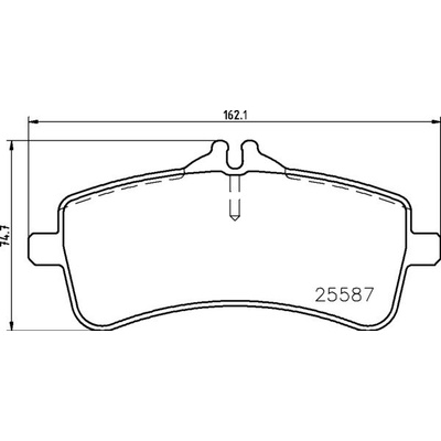 Sada brzdových platničiek kotúčovej brzdy BREMBO P 50 131