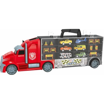 Sparkys City Service Car - 1:16 Tahač s auty a vrtulníkem 55 cm