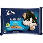 FELIX Fish Flavours в желе със сьомга и камбала 4x85g
