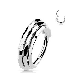 Šperky4U segment kruh helix cartilage tragus septum piercing titan TIT1191-1210