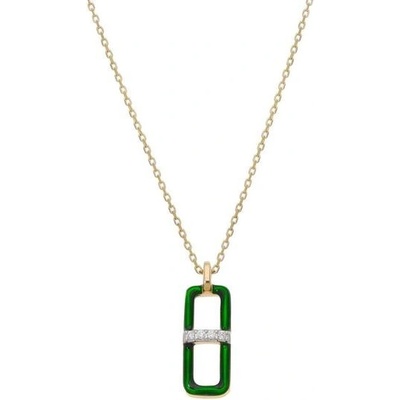 Zlaton Řetízek žluté zlato anker s diamantem 000300712238