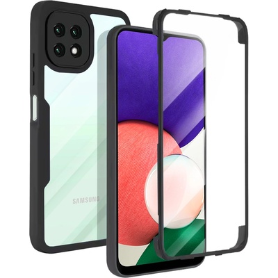 Techsuit Калъф за Samsung Galaxy A22 5G + Протектор - ColorVerse 360 Series - Черен