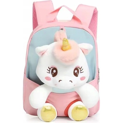 ŠKOLSKÝ BATOH UNICORN PRE ŠKÔLKARA 2v1 S PLYŠOVOU HRAČKOU