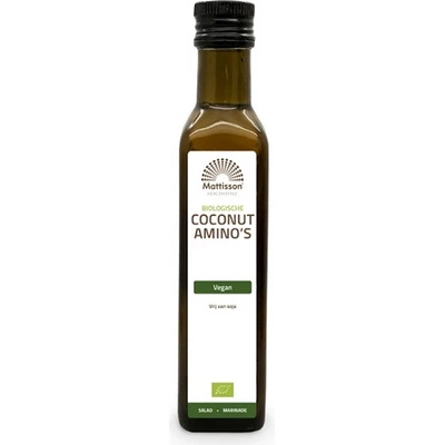 Mattisson Healthstyle Kокосов сос, Био - Ниско съдържание на натрий, без глутен, 250 ml (MT1510)