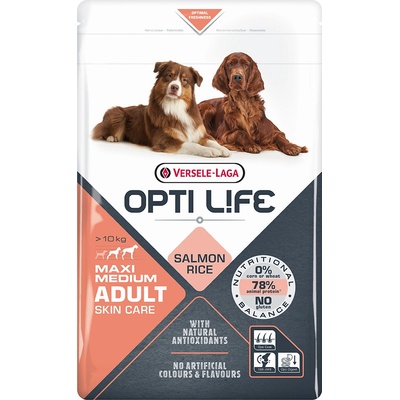 Versele-Laga 12, 5кг Adult Skin Care Medium & Maxi Opti Life храна за кучета