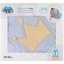 Canpol Babies Mäkká osuška s kapucňou 85x85cm King modrá