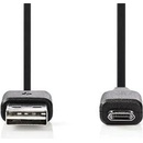 Nedis CCGB60510BK10 USB 2.0, A Zástrčka - Micro B Reverzibilní Zástrčka, 1m, černý