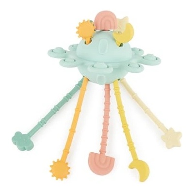 Bieco Planet Montessori hračka eukalyptus ze silikonu