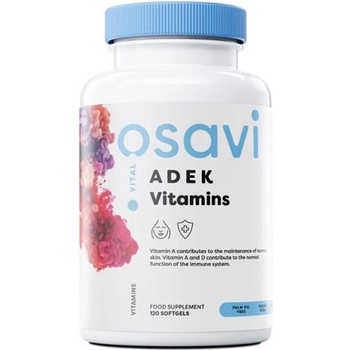 Osavi ADEK Vitamins, 120 гел капсули, Osavi