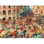 Castorland - Puzzle Art Collection: Bull Run in Pampeluna - 3 000 piese