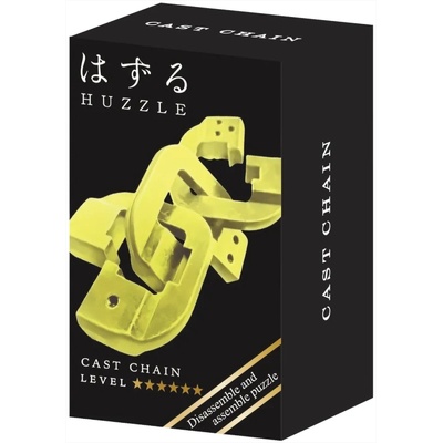 Hanayama Метален логически пъзел Hanayama - Mini Huzzle Cast Chain, gold (515189)