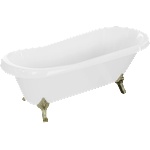 Mexen Retro 170x75 cm white/gold (53251707500-50)