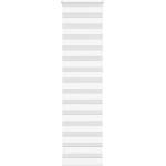 vidaXL Зеброва щора бял 65x230 см Ширина на плата 60, 9 см Полиестер (4014800)
