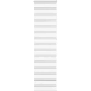 vidaXL Зеброва щора бял 65x230 см Ширина на плата 60, 9 см Полиестер (4014800)