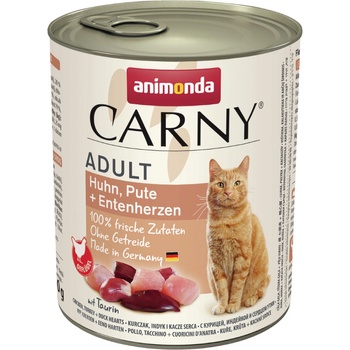 Animonda Carny Adult kura morka a kačacie srdcia 6 x 800 g