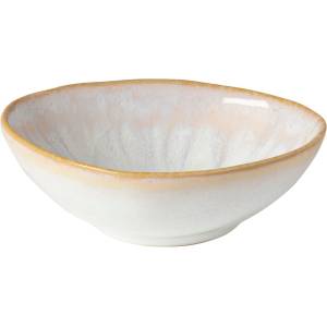 COSTA NOVA Бяла керамична купа с бежов ръб , ⌀ 10 cm Brisa - Costa Nova (ZCN-GOS102-SAL)