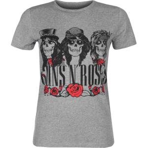 ROCK OFF дамска тениска Guns N' Roses - Hell Group - GREY - ROCK OFF - GNRTS156LG