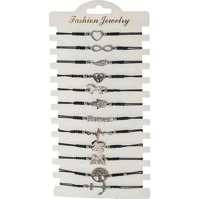 Predator Q1 Tumbleweed – pánské náramky, sada 12 kusu černá pánské náramky Predator Q1