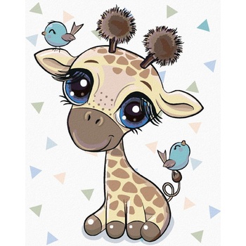 Zuty Maľovanie podľa čísel MALÁ ŽIRAFA