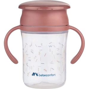 Bebeconfort Неразливаща чаша Bebe Confort - Terra, 360°, 280 ml, розова (3105201220)